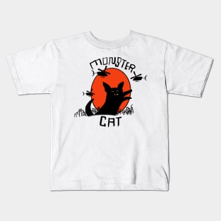 Monster Cat Kids T-Shirt